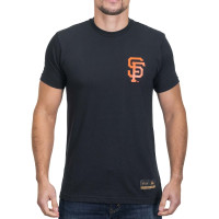 Adult Men's San Francisco Giants Baseballism Bear Flag baseball T-shirt - Black