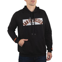 Adult Men's San Francisco Giants Baseballism Outfield Fence baseball Hoodie - Black
