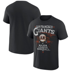 Adult Men's San Francisco Giants Darius Rucker Collection By usBeach Splatter baseball T-shirt - Black