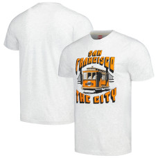 Adult Men's San Francisco Giants Homage The City Hyper Local Tri-Blend baseball T-shirt - Ash