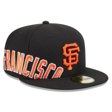 Adult Men's San Francisco Giants New Era Arch 59FIFTY Fitted Hat - Black