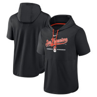 Adult Men's San Francisco Giants City Connect Short Sleeve Pullover baseball Hoodie - Black