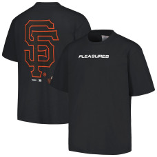 Adult Men's San Francisco Giants PLEASURES Ballpark baseball T-shirt - Black