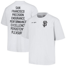 Adult Men's San Francisco Giants PLEASURES Precision baseball T-shirt - White