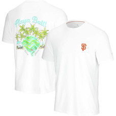 Adult Men's San Francisco Giants Tommy Bahama Playa Ball baseball T-shirt - White