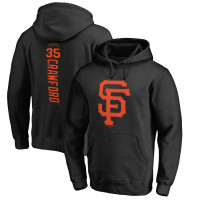 Adult Men's Brandon Crawford San Francisco Giants Backer Pullover baseball Hoodie - Black