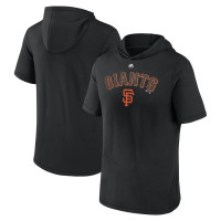 Adult Men's Men's Black San Francisco Giants High Cheddar Short Sleeve Pullover baseball Hoodie