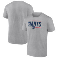 Adult Men's Men's Majestic Heather Gray San Francisco Giants Stars & Stripes baseball T-shirt