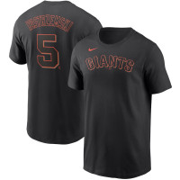 Adult Men's Mike Yastrzemski San Francisco Giants Name & Number baseball T-shirt - Black