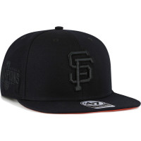 Adult Men's San Francisco Giants '47 Black on Black Sure Shot Captain Snapback Hat Adult Men's San Francisco Giants '47 Black on Black Sure Shot Captain Snapback Hat