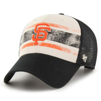 Adult Men's San Francisco Giants '47 Breakout MVP Trucker Adjustable Hat - Cream/Black Adult Men's San Francisco Giants '47 Breakout MVP Trucker Adjustable Hat - Cream/Black