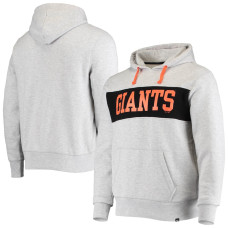 Adult Men's San Francisco Giants '47 Chest Pass Pullover baseball Hoodie - Heathered Gray