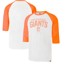 Adult Men's San Francisco Giants '47 City Connect Crescent Franklin Raglan Three-Quarter Sleeve baseball T-shirt - Cream