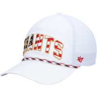 Adult Men's San Francisco Giants '47 Flag Flutter Hitch Snapback Hat - White