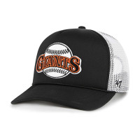 Adult Men's San Francisco Giants '47 Foam Logo Trucker Snapback Hat - Black