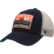 Adult Men's San Francisco Giants '47 Four Stroke Clean Up Trucker Snapback Hat - Black/Tan