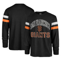 Adult Men's San Francisco Giants '47 Irving Long Sleeve baseball T-shirt - Black