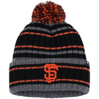 Adult Men's San Francisco Giants '47 Rexford Cuffed Knit Hat with Pom - Gray/Black