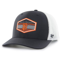 Adult Men's San Francisco Giants '47 Spring Training Burgess Trucker Adjustable Hat - Black/White Adult Men's San Francisco Giants '47 Spring Training Burgess Trucker Adjustable Hat - Black/White