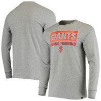 Adult Men's San Francisco Giants '47 Spring Training Color Bar Long Sleeve baseball T-shirt - Gray