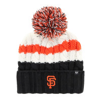 Women's San Francisco Giants '47 Ashfield Cuffed Knit Hat with Pom - White/Black Women's San Francisco Giants '47 Ashfield Cuffed Knit Hat with Pom - White/Black