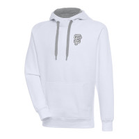 Adult Men's San Francisco Giants Antigua Metallic Victory Pullover baseball Hoodie - White
