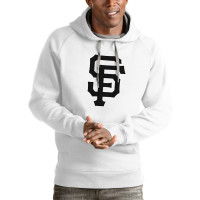 Adult Men's San Francisco Giants Antigua Victory Pullover Team Logo baseball Hoodie - White