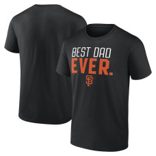 Adult Men's San Francisco Giants Big & Tall Best Dad baseball T-shirt - Black