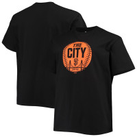 Adult Men's San Francisco Giants Big & Tall Hometown Collection City Ball baseball T-shirt - Black