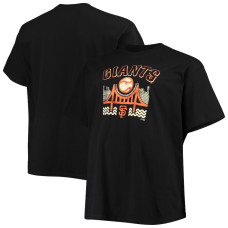 Adult Men's San Francisco Giants Big & Tall Hometown Collection The Bay baseball T-shirt - Black