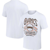 Adult Men's San Francisco Giants Darius Rucker Collection By usDistressed Rock baseball T-shirt - White