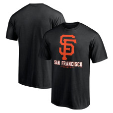 Adult Men's San Francisco Giants Big & Tall Primary Wordmark baseball T-shirt - Black