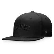 Adult Men's San Francisco Giants Black on Black Fitted Hat