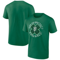 Adult Men's San Francisco Giants Celtic Clover baseball T-shirt - Kelly Green