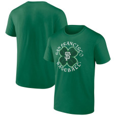 Adult Men's San Francisco Giants Celtic Clover baseball T-shirt - Kelly Green