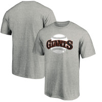 Adult Men's San Francisco Giants Cooperstown Collection Huntington Logo baseball T-shirt - Heathered Gray