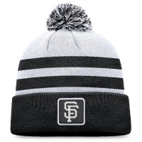 Adult Men's San Francisco Giants Cuffed Knit Hat with Pom - Gray Adult Men's San Francisco Giants Cuffed Knit Hat with Pom - Gray