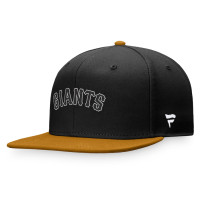 Adult Men's San Francisco Giants Fitted Hat - Black/Khaki