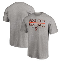 Adult Men's San Francisco Giants Fog City Baseball baseball T-shirt - Heather Gray Adult Men's San Francisco Giants Fog City Baseball baseball T-shirt - Heather Gray