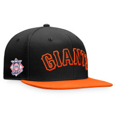 Adult Men's San Francisco Giants Fundamental Two-Tone Fitted Hat - Black/Orange