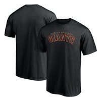 Adult Men's San Francisco Giants Giants Alternate Club Lettering baseball T-shirt - Black