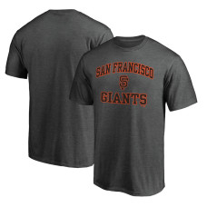 Adult Men's San Francisco Giants Heart & Soul baseball T-shirt - Charcoal