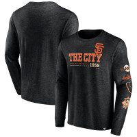 Adult Men's San Francisco Giants High Whip Pitcher Long Sleeve baseball T-shirt - Black Adult Men's San Francisco Giants High Whip Pitcher Long Sleeve baseball T-shirt - Black