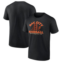 Adult Men's San Francisco Giants Hometown Bay City Baseball baseball T-shirt - Black