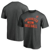 Adult Men's San Francisco Giants Iconic Primary Pill baseball T-shirt - Charcoal