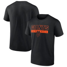 Adult Men's San Francisco Giants In The Mitt baseball T-shirt - Black