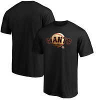 Adult Men's San Francisco Giants Midnight Mascot Logo baseball T-shirt II - Black