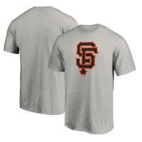 Adult Men's San Francisco Giants Official Team Logo baseball T-shirt - Heathered Gray