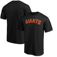 Adult Men's San Francisco Giants Official Team Wordmark baseball T-shirt - Black Adult Men's San Francisco Giants Official Team Wordmark baseball T-shirt - Black