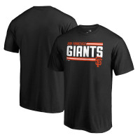 Adult Men's San Francisco Giants Onside Stripe baseball T-shirt - Black Adult Men's San Francisco Giants Onside Stripe baseball T-shirt - Black